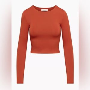 Babaton Contour Crew Longsleeve shirt in Corsa Red